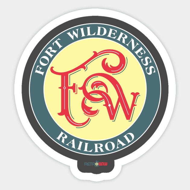 The Wilderness Line Sticker by RetroWDW